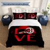 A.C. Milan (32) Duvet Cover Pillowcase 3 Piece Set Bedding Set 1 Duvet Cover with 2 Pillowcases for Bedroom Decor