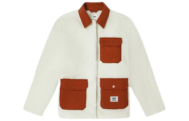 Vans Velvet Jackets Women s White Lapel Moderate VN0A5JNG7VJ L