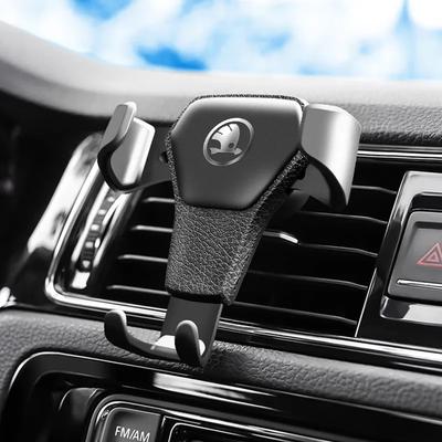 Gravity Car Mount GPS Mobile Phone Holder Vent Clip Tallation  For Skoda Fabia 1 2 Octavia A7 A5 Superb Rapid Yeti Karoq RS