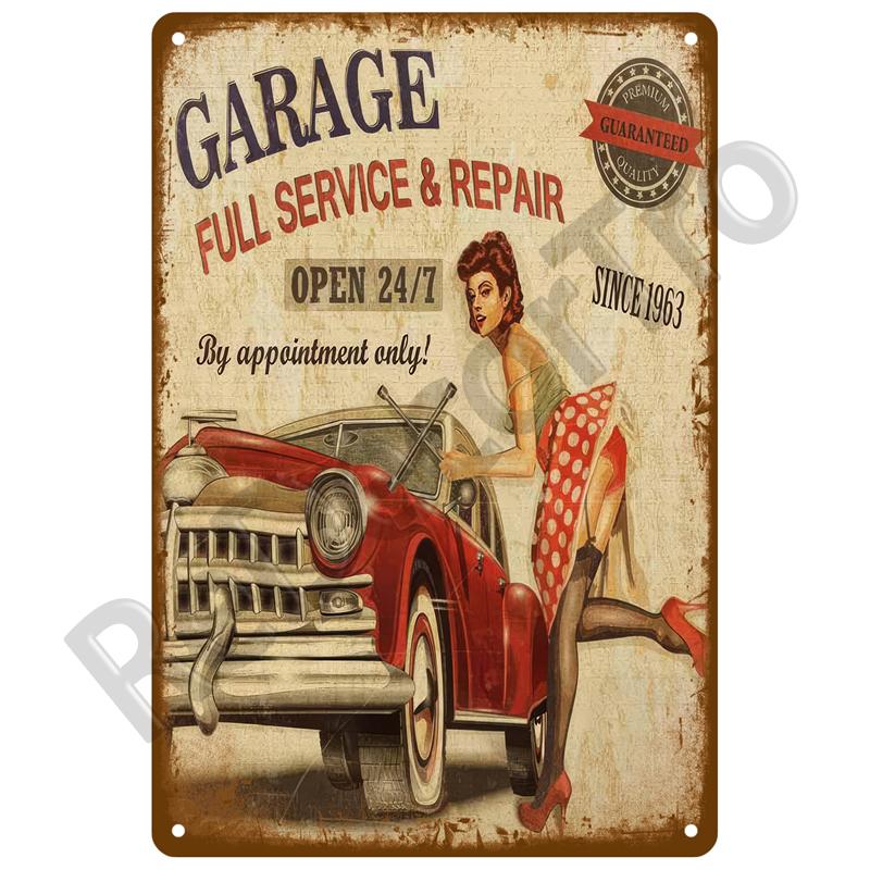 Motorolja Bensin Metallskylt Väggkonst Poster Plakett Vintage Plåtskyltar Järnmålning Dekoration För Mancave Café Garage Klubb Bar