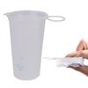 200ml Hiking Water Bottle Portable Soft Folding Drink Cup Large Mouth Reusable Outdoor Drinking Cup for Running Backpacking