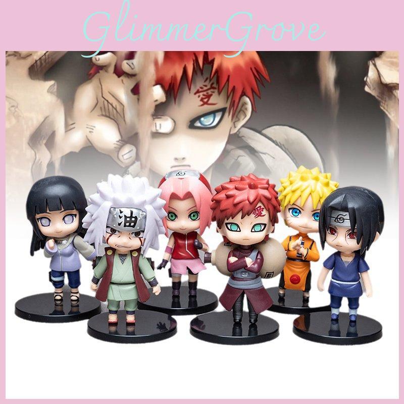 Detailed 9.5cm Naruto Pvc Figurine Collection Including Naruto Hinata Jiraiya Gaara