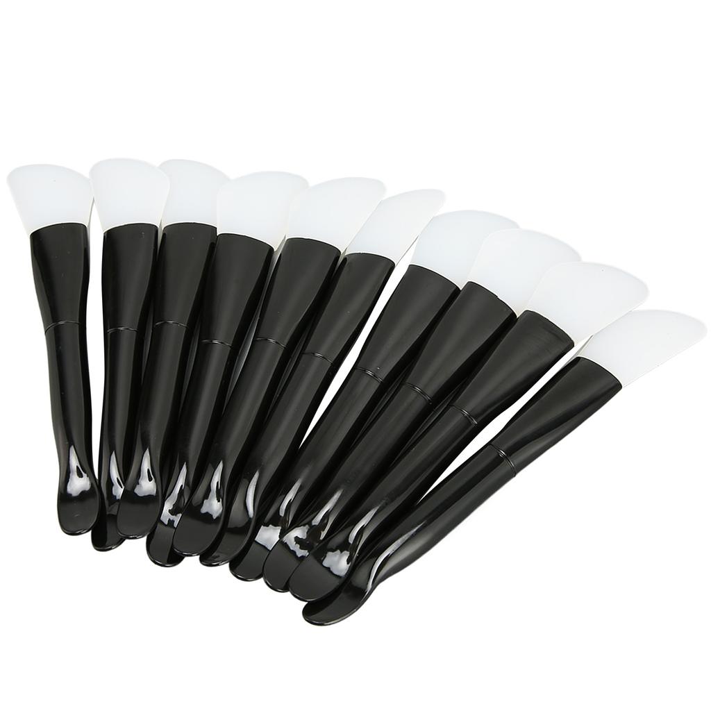 10pcs Silicone Facial Mask Brush Professional Home Beauty Salon Double Ended Mud Mask Applicator