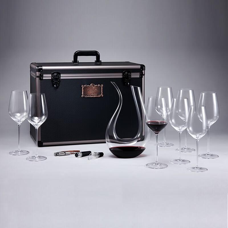 CALOPS Starry Sky Handmade Crystal Red Wine Glass Set