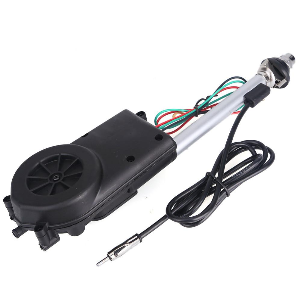 AM FM Transmitter Aerials Electric Antenna Automatic Telescopic Exterior Vehicle Accessories 12V For Car Radio Audio Universal