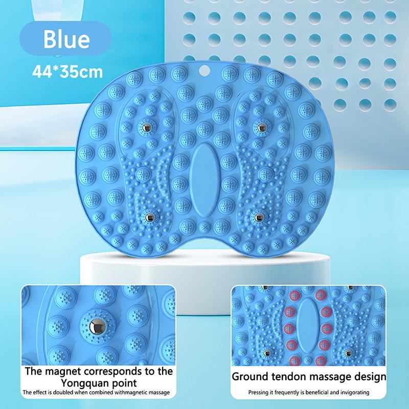 

Массажный коврик для ног с магнитотерапией, акупрессурой, эргономичный для расслабления ног, подушка для точечного массажа для облегчения боли в ногах синий