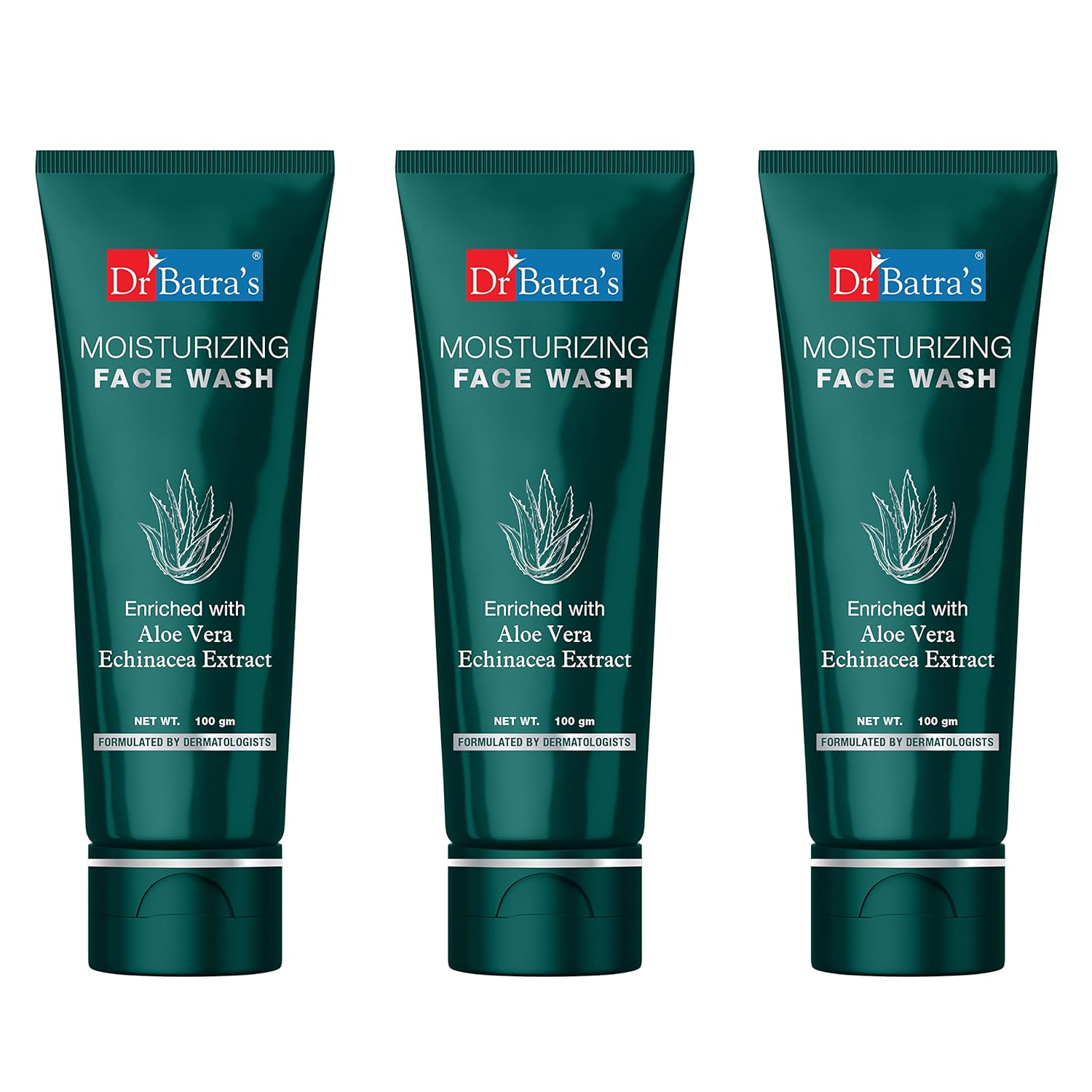 

Dr Batra s Moisturizing Face Wash 100 gmX Pack of 3 for Balanced Hydration and Smooth Skin