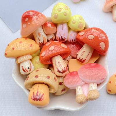 10 sztuk Nowa Seria Grzybków z Żywicy Kreskówkowych Płaskie Cabochony Scrapbooking DIY Biżuteria Rzemiosło Dekoracje Akcesoria