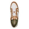 Coach Clip Fabric Synthetic Leather Cow Split Leather Round Toe Lace-Up Low-Top Sneakers Men Sneakers Brown CR872-X2C