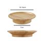 Reusable Bamboo Cup Lid for Red Wine and Food Platters Packaging with Splash-proof Function Bamboo Cup Lid Coasters 10.16*7cm