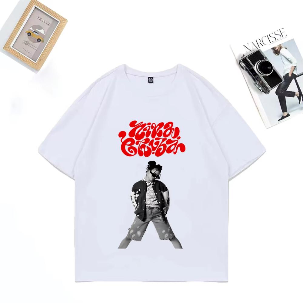 Red Graphic Print Person T-shirt