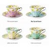 Jingruncheng Bone China Coffee Cup and Saucer Set