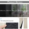 Heavy Duty Quilted Curtains Panel Living Room 100% Blackout Curtains Eyelet Heat Blocking Winter Keep Warm Thermal Window Drapes