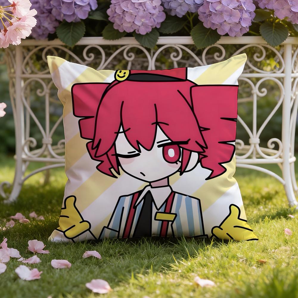 Anime K-Kasane T-Teto Cushion Cover Home & Car Dual-Scene Pillow Cover: Reversible for Premium Comfort