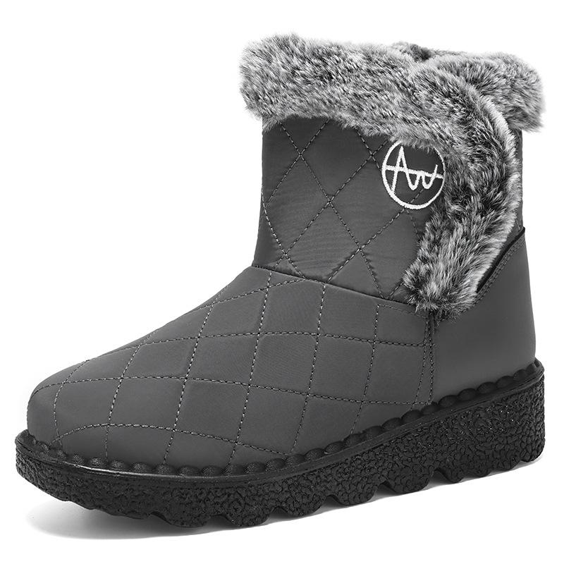 Fashion Women's Winter Boots Fashion Midsole Paired with Soft Thick Warm and Comfortable Cotton Middle Cylinder Women's Boot