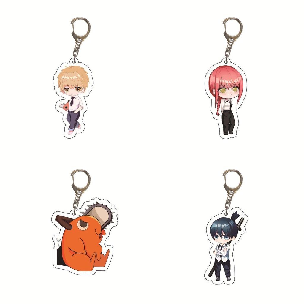 High-quality Chainsaw Man Acrylic Keychain Double Sided Printing Bag Pendant