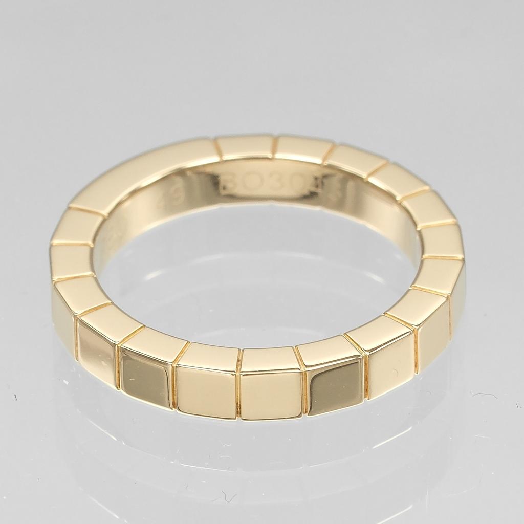 Cartier Lanieres Ring K18 Pink Gold #4.9(US Size) 5.58g Women Used