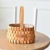 Basket Rattan Portable Flower Arrangement Happy Shop Gift Gift Woven Bamboo Flower Basket Flower Pot Flower Arrangement Small Flower Basket