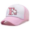 Hello Kitty Baseball Cap for Kids Adult Cartoon Letter Mesh Cap Kawaii Peaked Hat Pink Summer Cap Girls Woman Accessories Gift