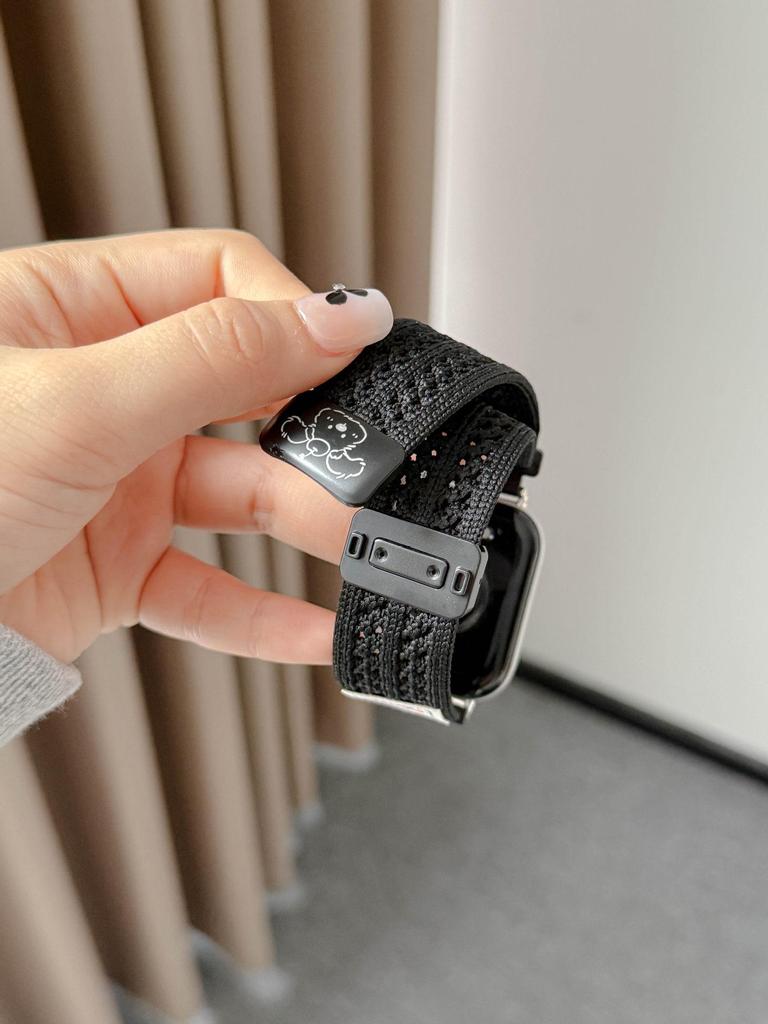 Fit43 Huawei GT654 & Xiaomi 9Pro Cute Dog Magnetic Buckle Breathable Strap for Apple 11 Watch
