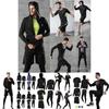 Premium 5-teiliges Herren-Fitness-Jogging-Set mit atmungsaktivem, schnell trocknendem Stoff und Kapuzenpullover