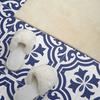 Vinyl Decoration with Print for Tool-Free Assembly 120x60 cm Plant Pattern in Tiles