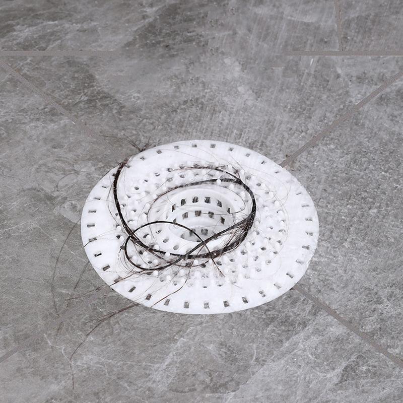 1Pcs Anti-blocking Sink Strainer Round Shape Hair Filtration Drain Filter Silicone Soft Floor Drain Waste Catcher Kitchen