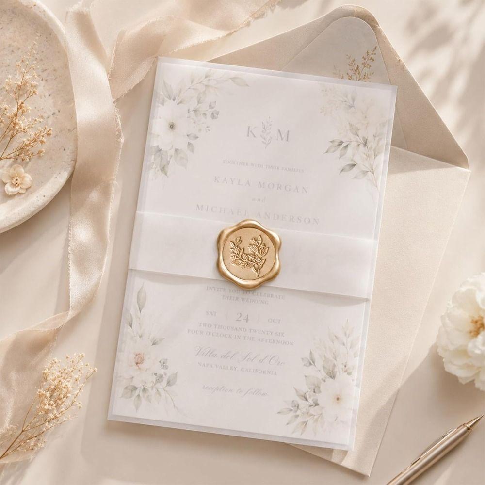 10pcs Vintage Style Wax Stamp Stickers Self-Adhesive Envelope Seal Stickers  Birthday Party