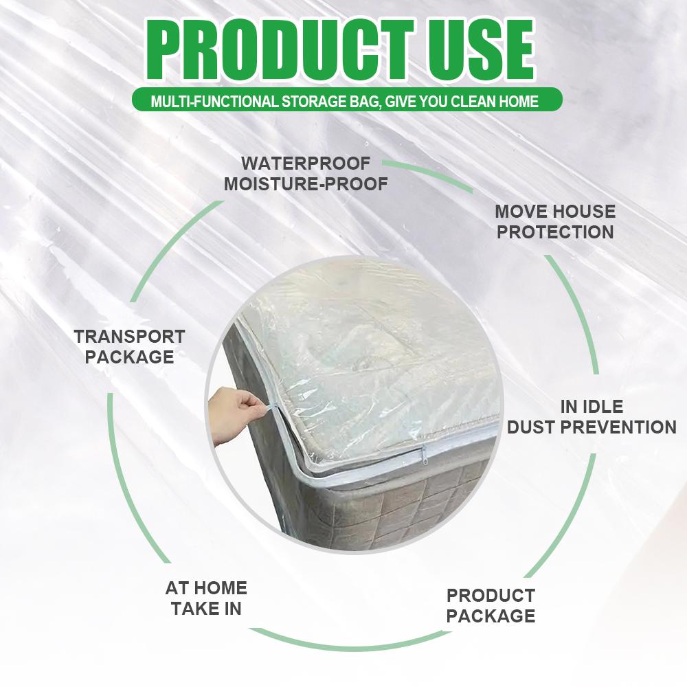 Thickened Mattress Packaging Bag Dustproof Moisture-proof Cover Moving House Protective Case Zippered Mattress Storage