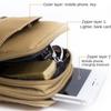 Riñonera de Nailon de Doble Capa para Exteriores Fanny Pack para Hombres Bolsillo para Teléfono Riñonera para Acampar y Caza Bolsos de Cinturón