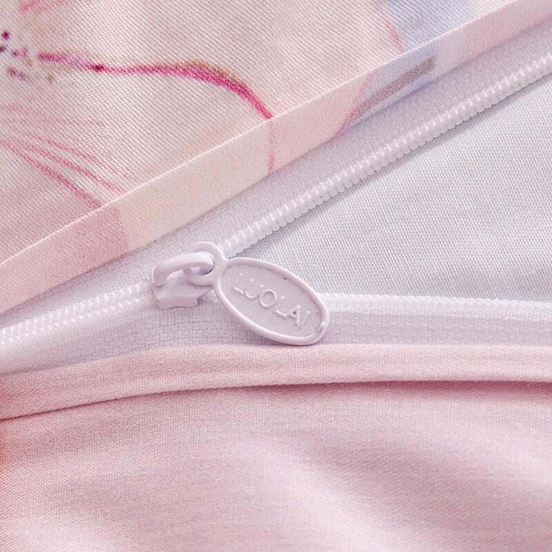 LUOLAI 'Moonlight Floral' Cotton Bedding Set