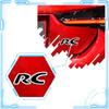 Samolepka na auto Styling RC Emblem Polep kufru zadní pro RC SPORT GT 106 205 206 207 208 301 306 307 308S 406 407 408 508 806