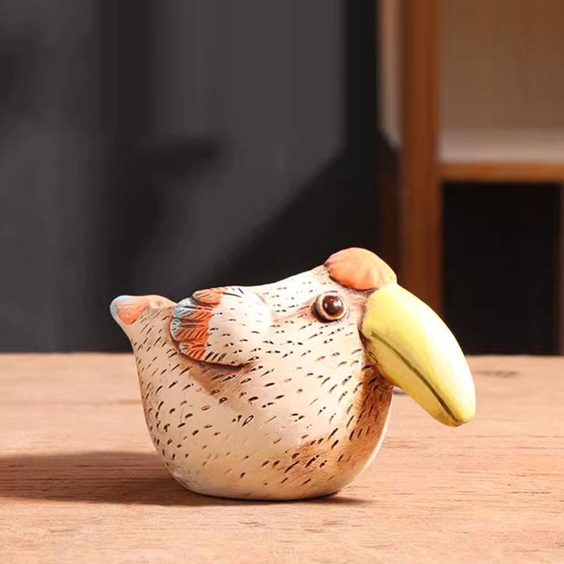 Cartoon Flower Pot Animal Vase Ceramic Rabbit Duck Fox Garden Courtyard Succulent Potted Table Top Small Vase Home Decor Gifts