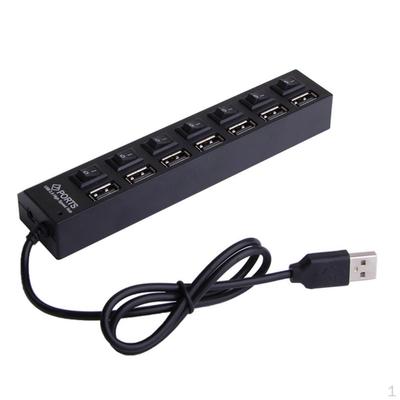 Port USB 2.0 Splitter Expansion Desktop PC Adapter