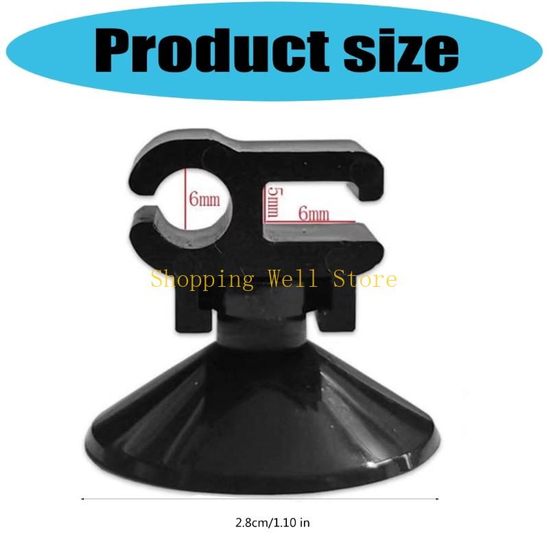 KX4B 30PCS Multiuse Aquarium Suction Cup Clip Strong Hold Clip for Decoration and Cleaning Device Fishtank Accessories