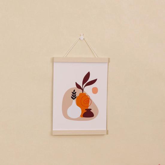 Yousheng Magnetic Poster Frame Wall Hanging Wood Painting Frame Canvas Poster Frame Photo Holder for Wall Decoration Displaying Painting Artwork