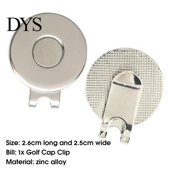 Golf Mark Hat Clip Anti-rust Tool Zinc Alloy Cap Magnetic Ball Marker for Sport Training Aids