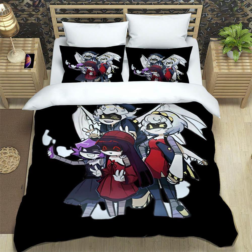 Murder Drones Cartoon Tištěné ložní soupravy nádherné sady potřeb do postele sada povlaků na přikrývku sada přikrývek ložní prádlo luxusní dárek k narozeninám