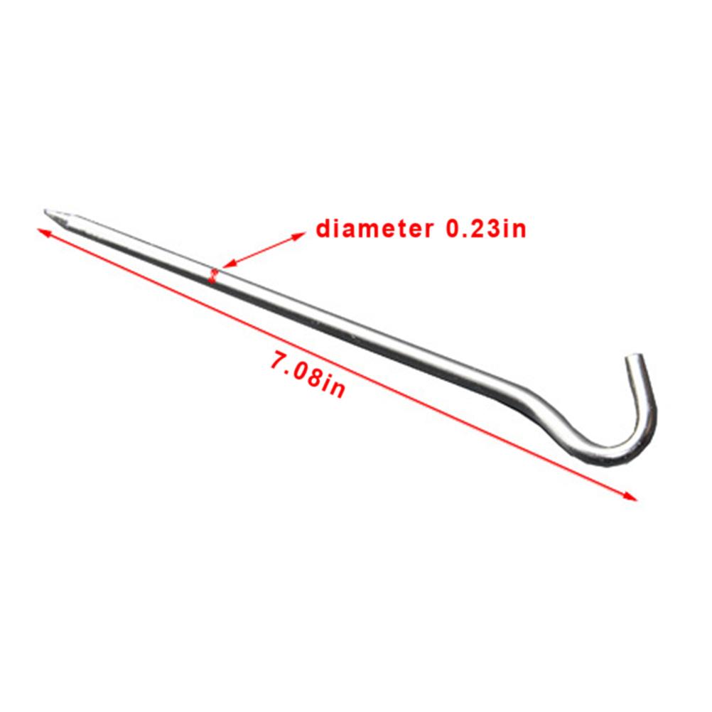 Lote de 10 Peças Estacas de Barraca de Liga de Alumínio Estacas de Construção de Barracas Pino Gancho Prego de Barraca Kits de Ferramentas de Acampamento ao Ar Livre para Caminhada
