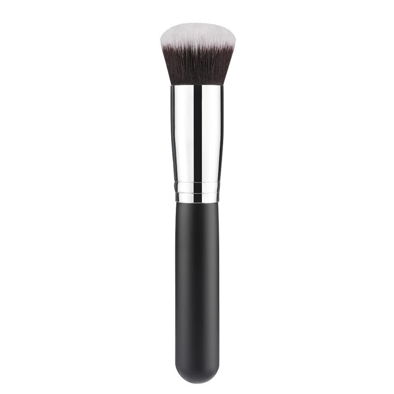 Single round head loose powder brush contour brush soft fiber hair makeup brush non-marking foundation brush beauty tool