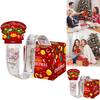 Christmas Red Gift Box With Decorative Paper Material For Party Celebrations And Holiday
