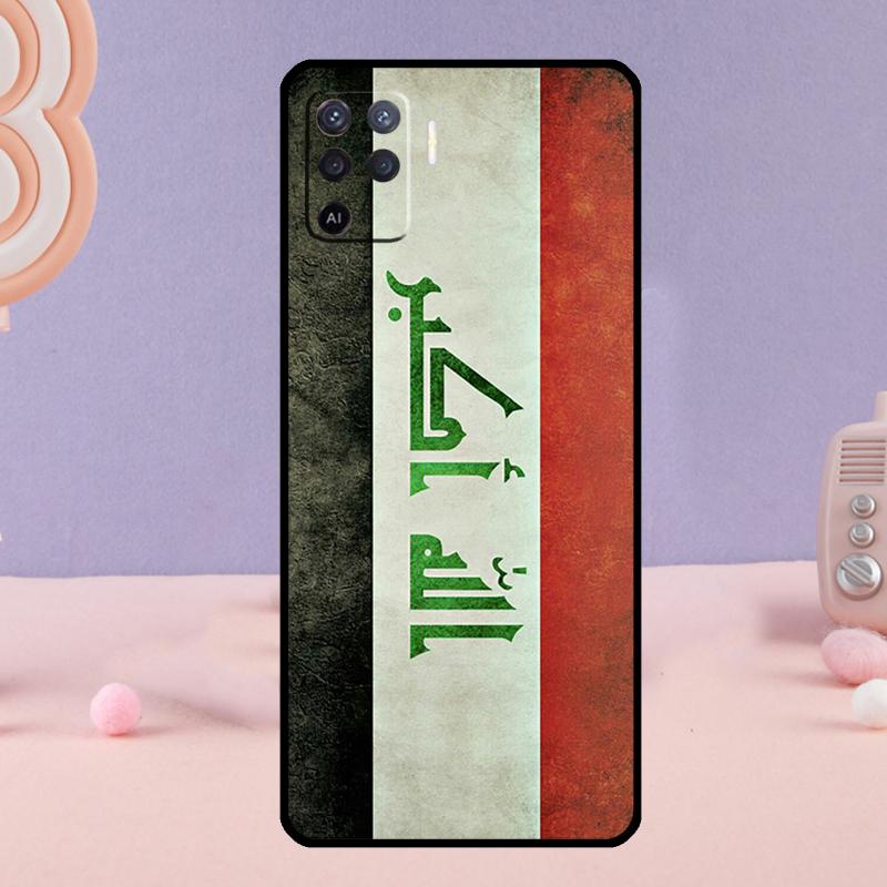 Iraqi Flag Phone Case For Oppo A78 A98 A80 A40 A60 A18 A38 A58 A15 A17 A77 A74 A94 A54 A57S A16 A76 A96