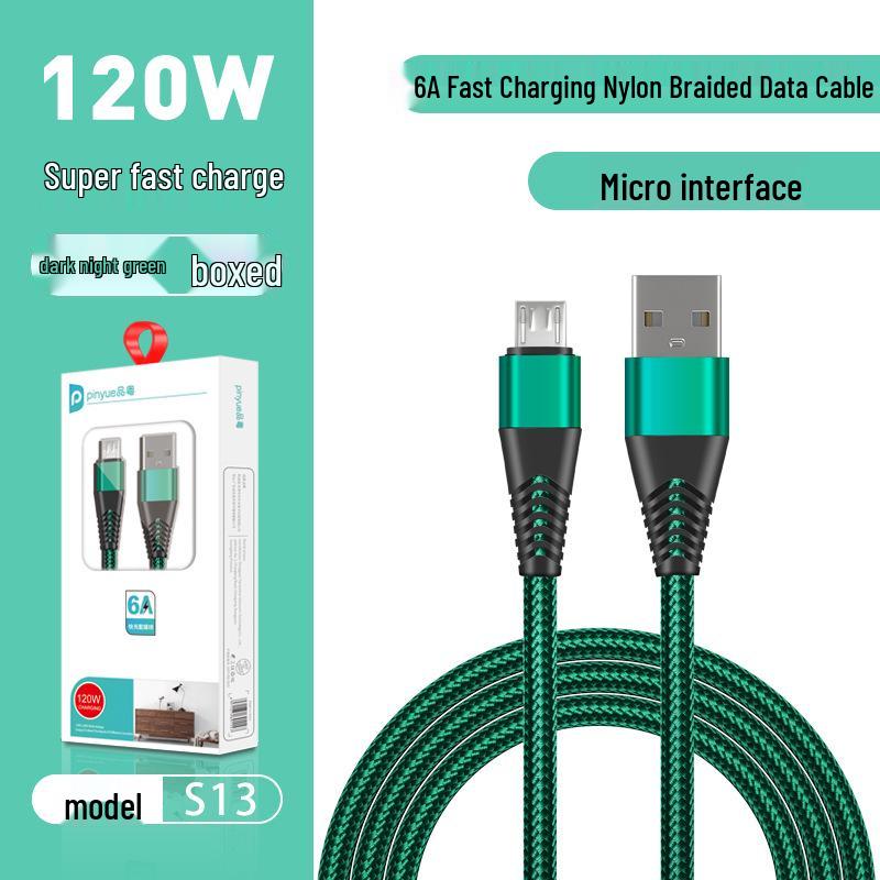Pin Yue S13 6A Fast Charging Cable for Apple, Xiaomi, Honor, Huawei USB-C Devices