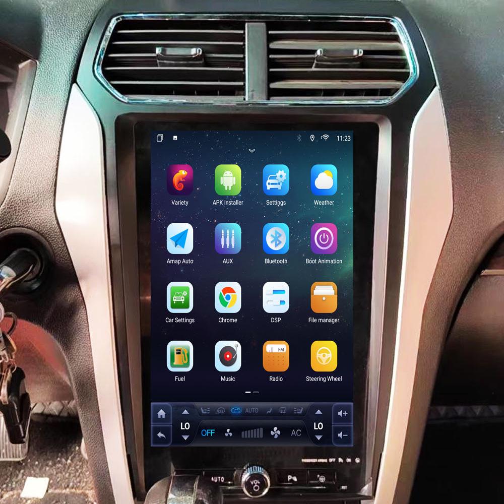 Fits 2013-2019 Ford Explorer: 12.1-Inch Vertical Screen Integrated GPS Navigation