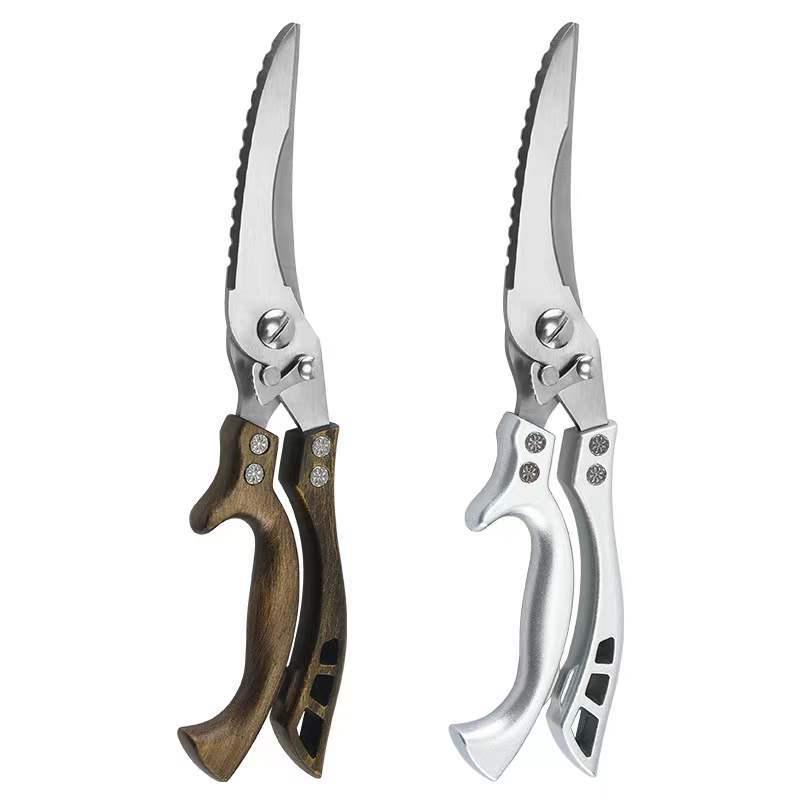 Heavy Duty Stainless Steel Chicken Bone Scissors - Sharp, Multifunctional Kitchen Tool