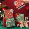 3612Pcs Christmas Bow Red Gold Velvet Bow Xmas Tree Pendant New Year Party Garland Gift Box Decoration Diy Handmade Supplies