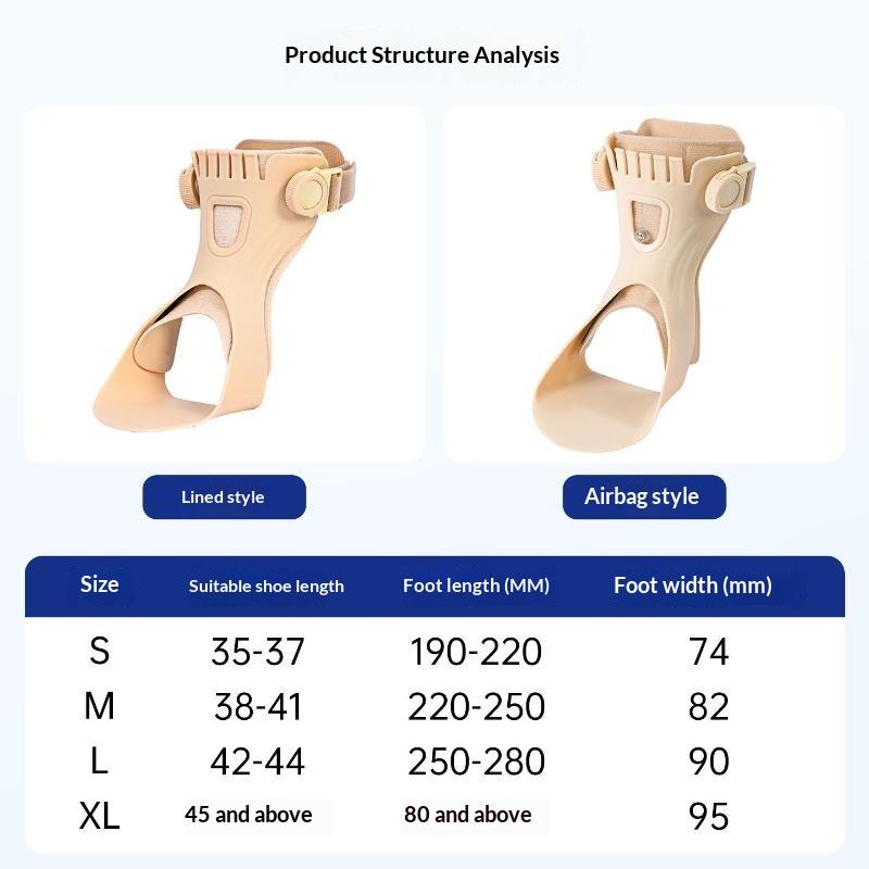 Knob Adjustment Plantar Fasciitis Splint Brace Buckle Compression Dorsal Drop Foot Orthopedic Brace Skin-Friendly Airbag