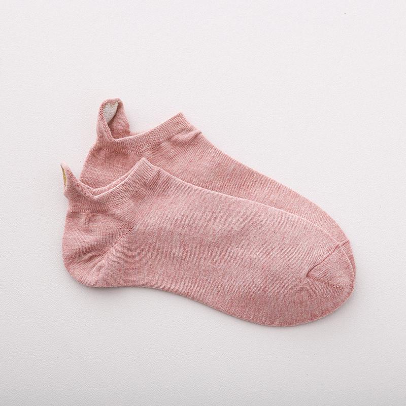 Women Cotton Ankle Socks New Fashion Spring Color Novelty Girls Cute Heart Embroidery Casual Funny Short Socks