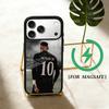 Custodia per Telefono Calcio N-NeymarS Jr 10 per iPhone 17,16,15,14,13,12,Plus,Pro,Max per Ricarica Wireless Magnetica Magsafe