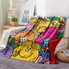 Mr. Men Little Miss  Print Flannel Blanket, High Quality Comfortable for All Seasons, Home Decor, Warmth and Comfort